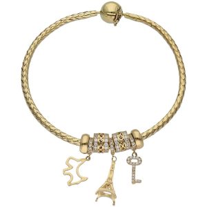Pulsera flexible oro 18kl – tu vida