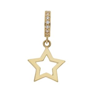 Charms colgante oro 18kl estrella