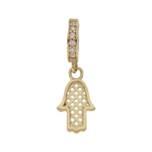 Charms colgante oro 18kl mano fatima
