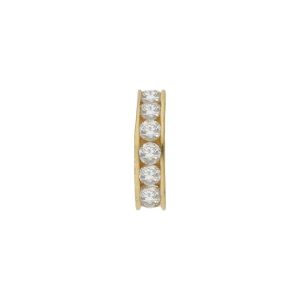 Charms oro 18kl separador circonitas
