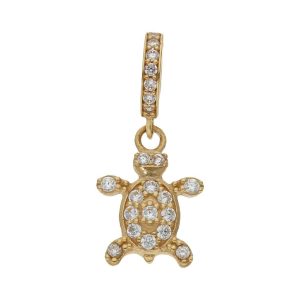 Charms colgante oro 18kl tortuga