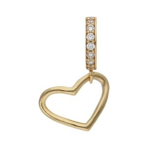Charms colgante oro 18kl corazon