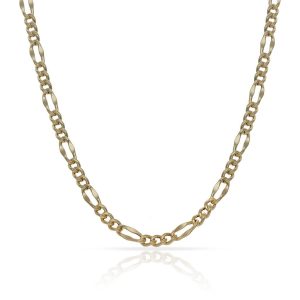 Cadena oro 18kl hueca 3×1 – 3mm