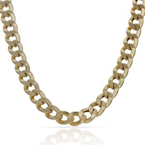 Collar oro 18kl barbado hueco – 7mm
