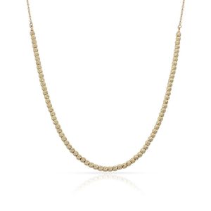 Collar oro 18kl bolas talladas
