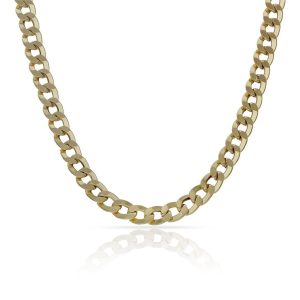 Collar oro 18kl barbado hueco – 5mm