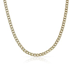 Collar oro 18kl barbado hueco – 3mm