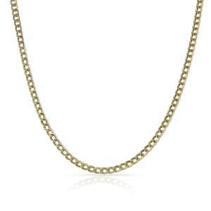 Cadena oro 18kl hueca barbada – 2 mm