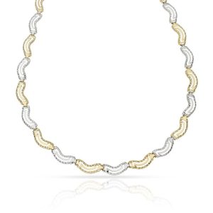 Collar oro 18kl bicolor