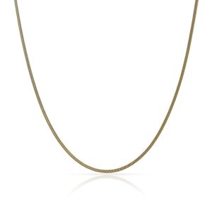 Collar oro 18kl cola topo amarillo