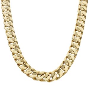 Collar oro 18kl barbado 12mm