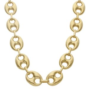 Collar oro 18kl calabrote hueco – 17mm