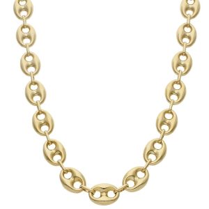 Collar oro 18kl calabrote hueco – 12mm