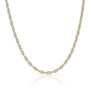 Cadena oro 18kl hueca ancla – 2mm