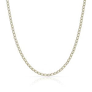 Cadena oro 18kl barbada hueca – 1.50mm