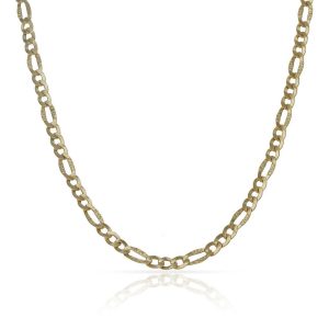 Cadena oro 18kl hueca 3×1 – 3mm