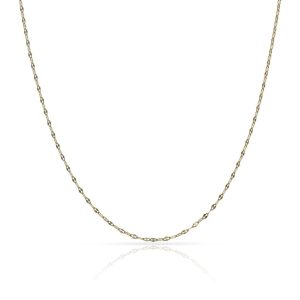 Cadena  oro 18 kl hueca – 1mm