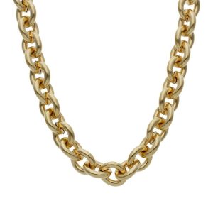 Collar oro 18kl rolot hueco – 8mm