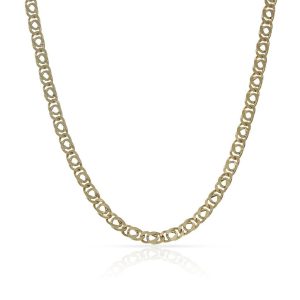 Cadena oro18kl hueca eslabon doble 3mm
