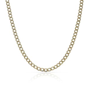 Cadena oro 18kl hueca barbada – 3mm
