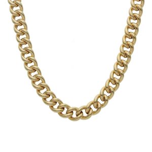 Collar oro 18kl barbado hueco – 6mm