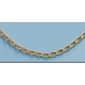 Collar oro 18kl hueco figaro – 9mm