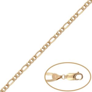 Collar oro 18kl hueco 3×1 – 5mm