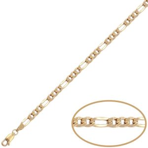 Cadena oro 18kl hueca 3×1 – 4mm