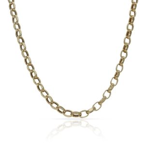 Cadena oro 18kl rolot hueca – 3mm