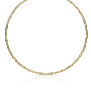 Gargantilla oro 18kl tallada 4mm