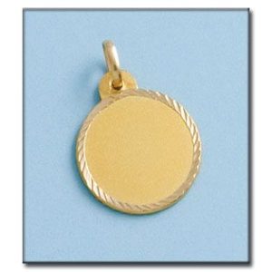 Disco oro 18kl tallado – 18mm