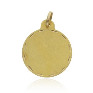 Disco oro 18kl – 21mm tallado