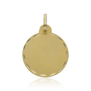 Disco oro 18kl tallado – 19mm