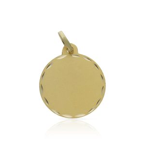 Disco oro 18kl tallado – 17mm