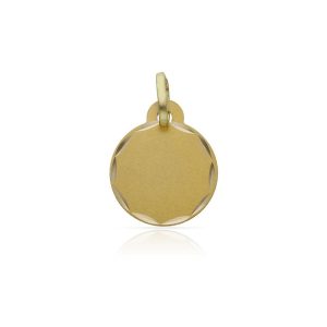 Disco oro 18kl tallado – 13mm