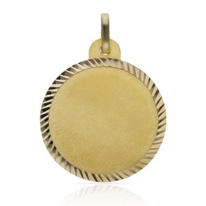 Disco oro 18kl tallado – 24mm