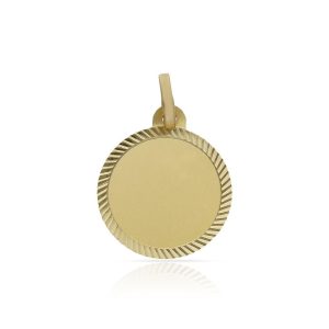 Disco oro 18kl tallado – 16mm