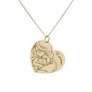 Gargantilla oro 18kl de la madre – 24x22mm