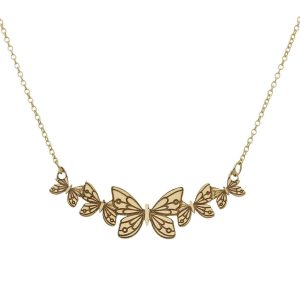 Gargantilla oro 18kl mariposas