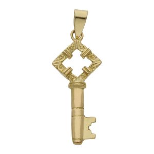 Colgante oro 18kl llave – 11x26mm