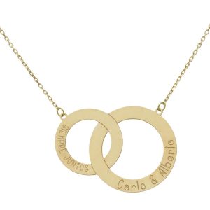 Gargantilla oro 18kl 2 aros