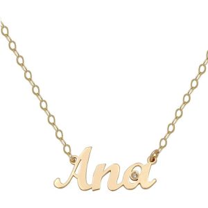 Colgante oro 18kl nombre grande + diamante