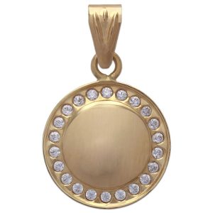 Colgante oro 18kl circonitas – 11mm