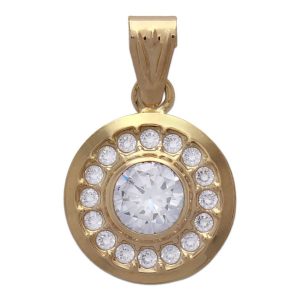 Colgante oro 18kl circonitas – 11mm