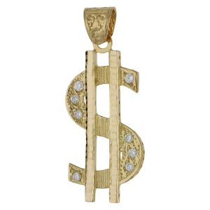Colgante oro 18kl dolar – 27x57mm