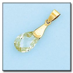 Colgante oro 18kl peridot