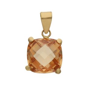 Colgante oro 18kl color champan
