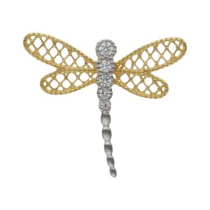 Colgante oro 18kl libelula – 19x17mm