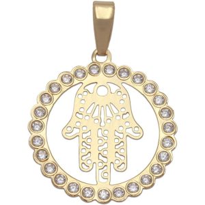 Colgante oro 18kl mano de fatima – 19mm