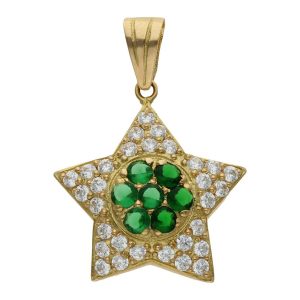 Colgante oro 18kl estrella